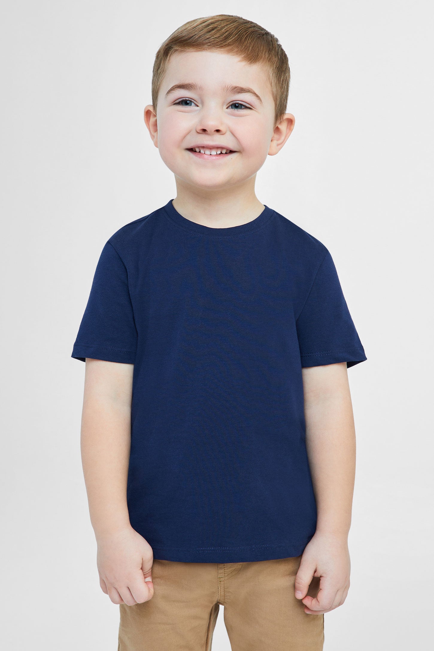 T-shirt essentiel, 2/20$ - Enfant garçon && MARIN