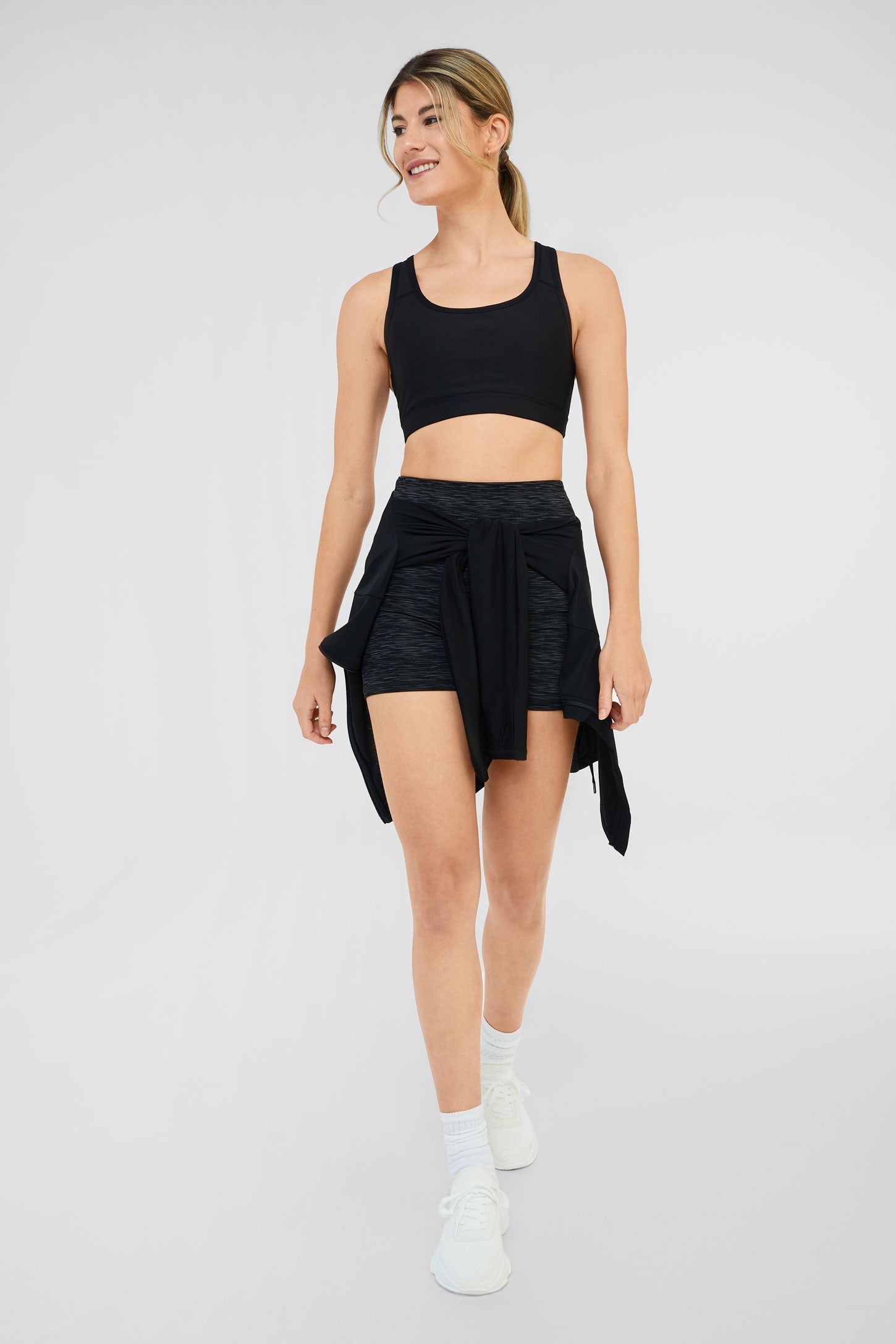 Soutien-gorge athlétique dos nageur, Flex - Femme && NOIR