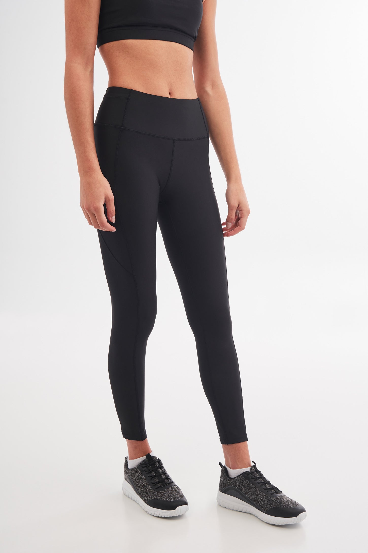 Legging athlétique taille haute 25'', Flex - Femme && NOIR