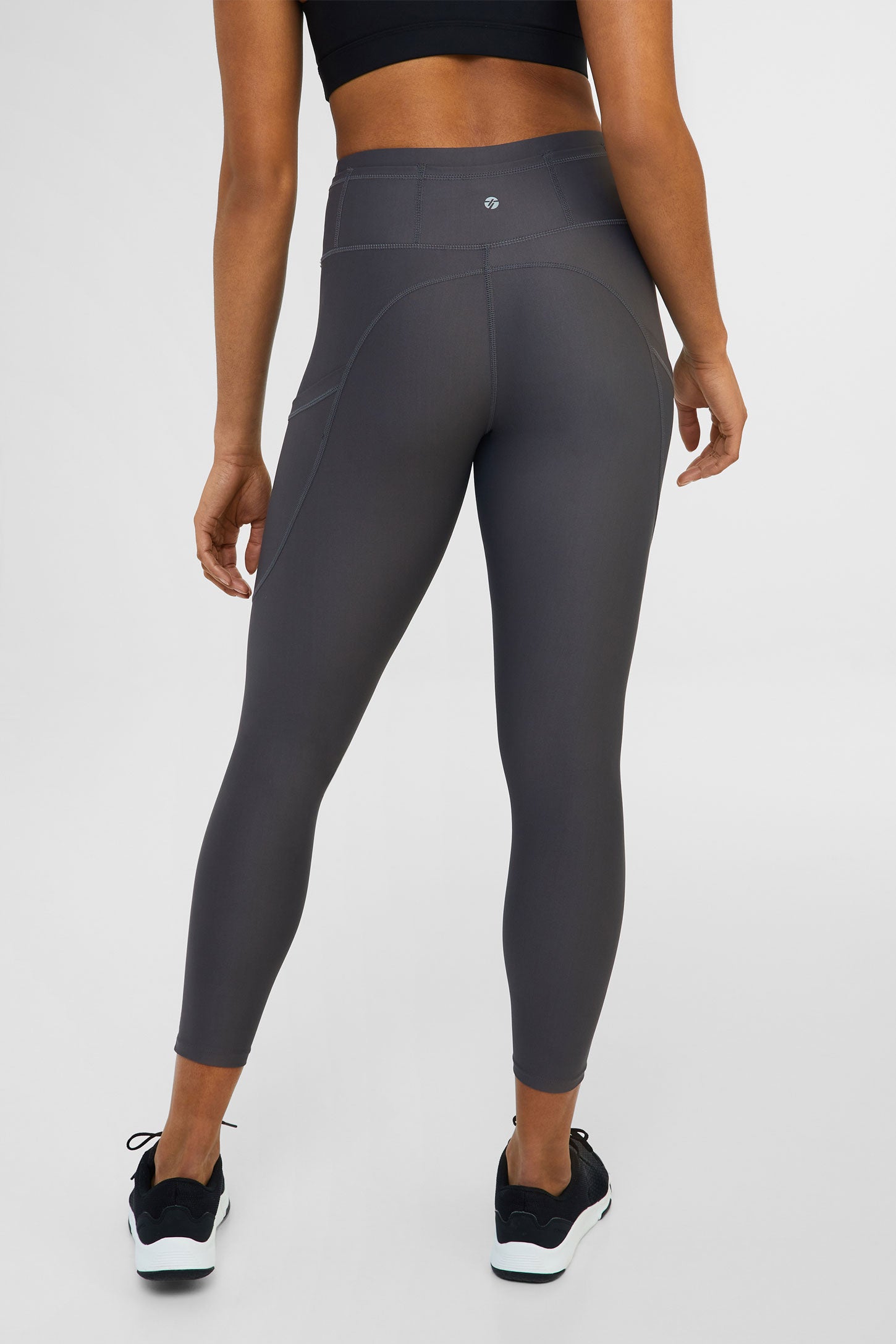 Legging athlétique taille haute 25'', Flex - Femme && CHARBON