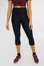 Legging capri athlétique 19'', Flex - Femme && NOIR