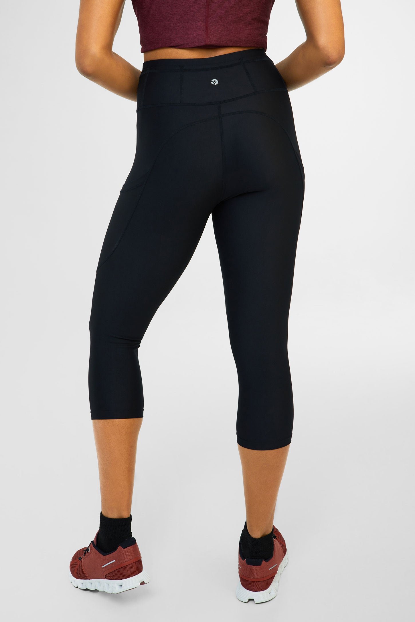 Legging capri athlétique 19'', Flex - Femme && NOIR