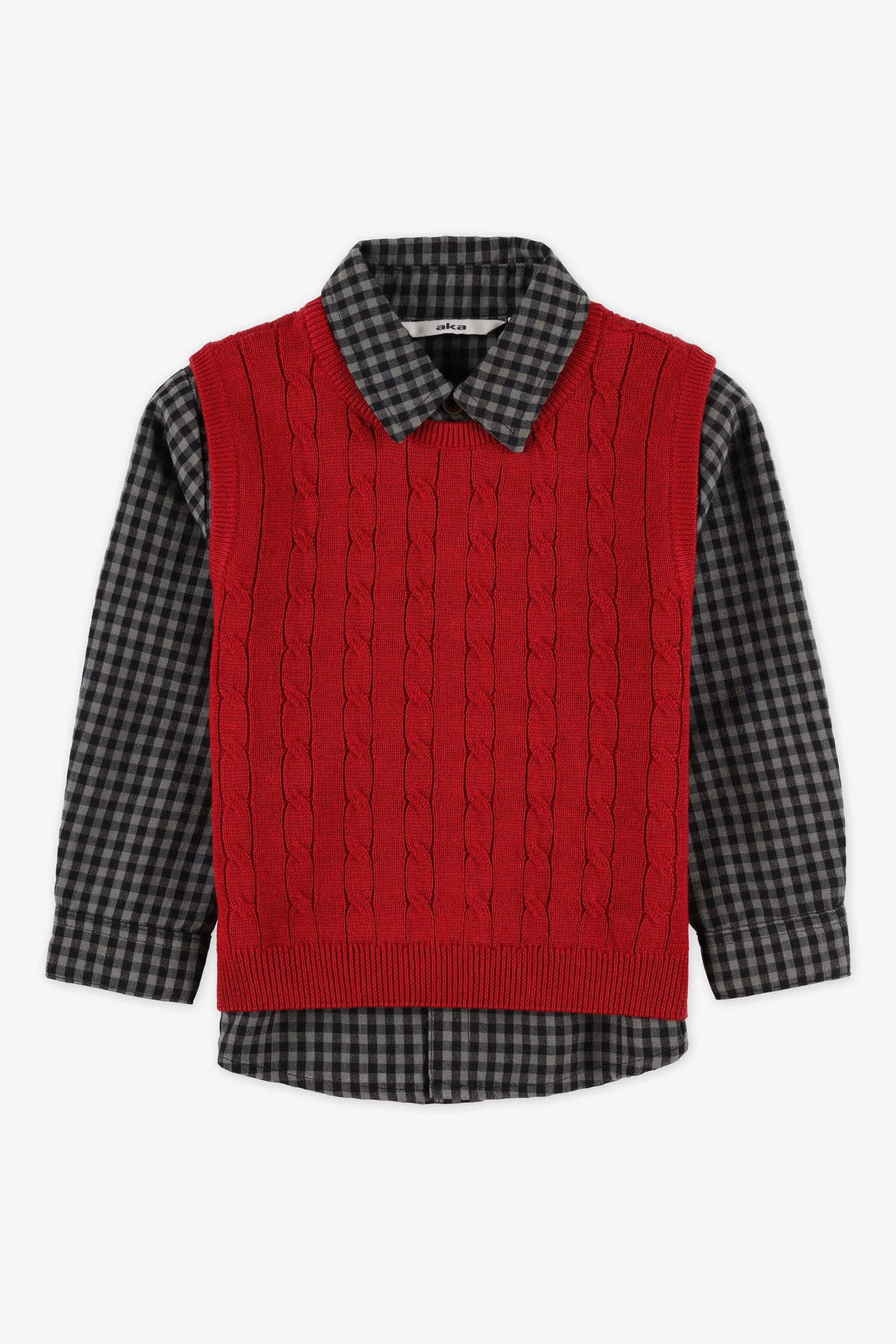 Ensemble 2 pièces, chemise et débardeur - Bébé garçon && NOIR/MULTI