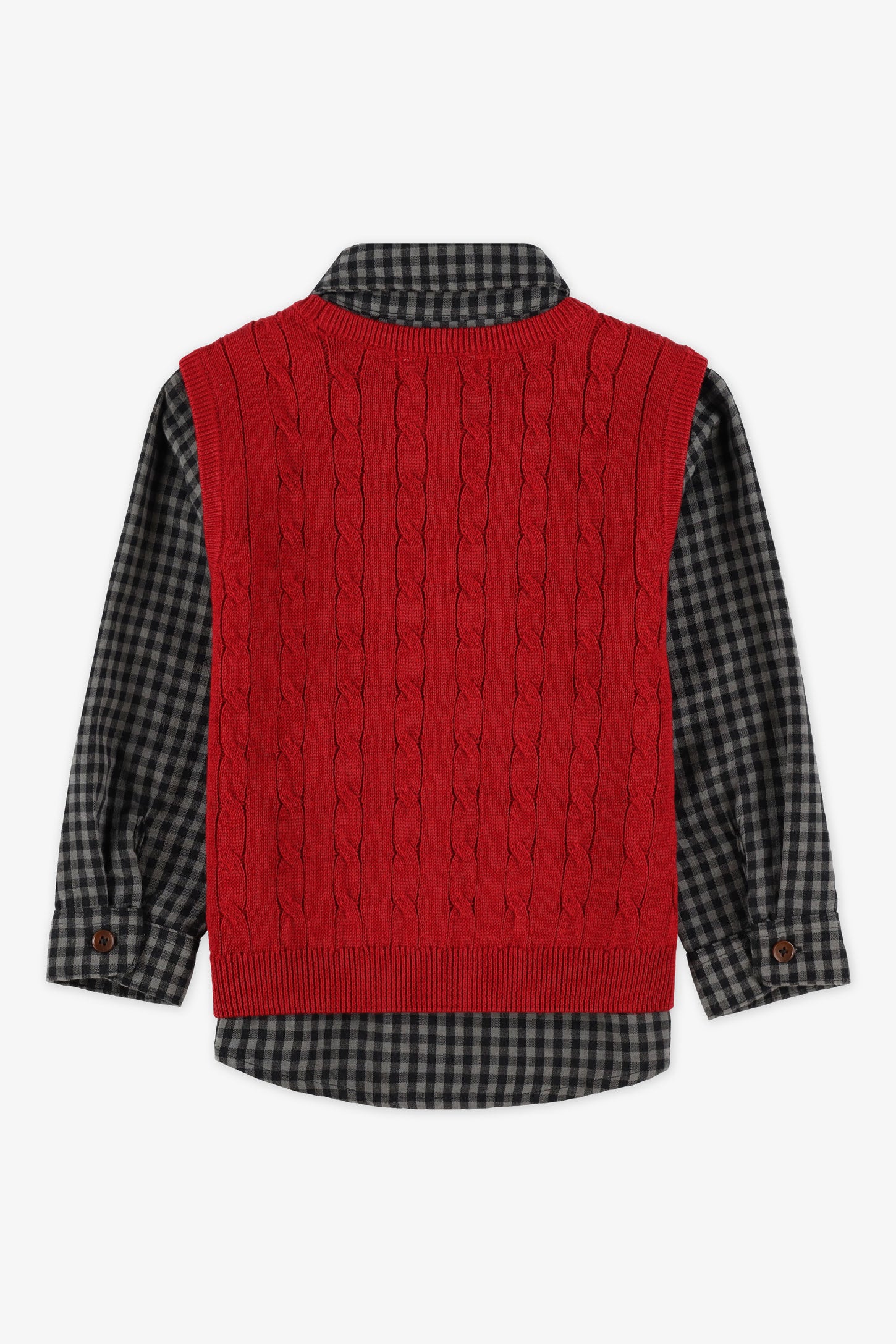 Ensemble 2 pièces, chemise et débardeur - Bébé garçon && NOIR/MULTI