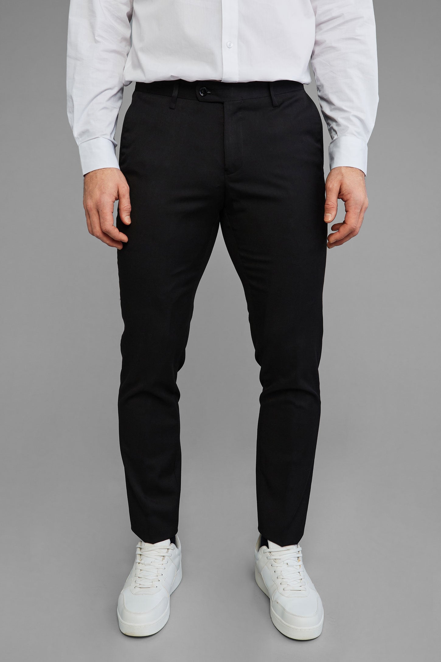 Pantalon habillé coupe moderne - Homme && NOIR