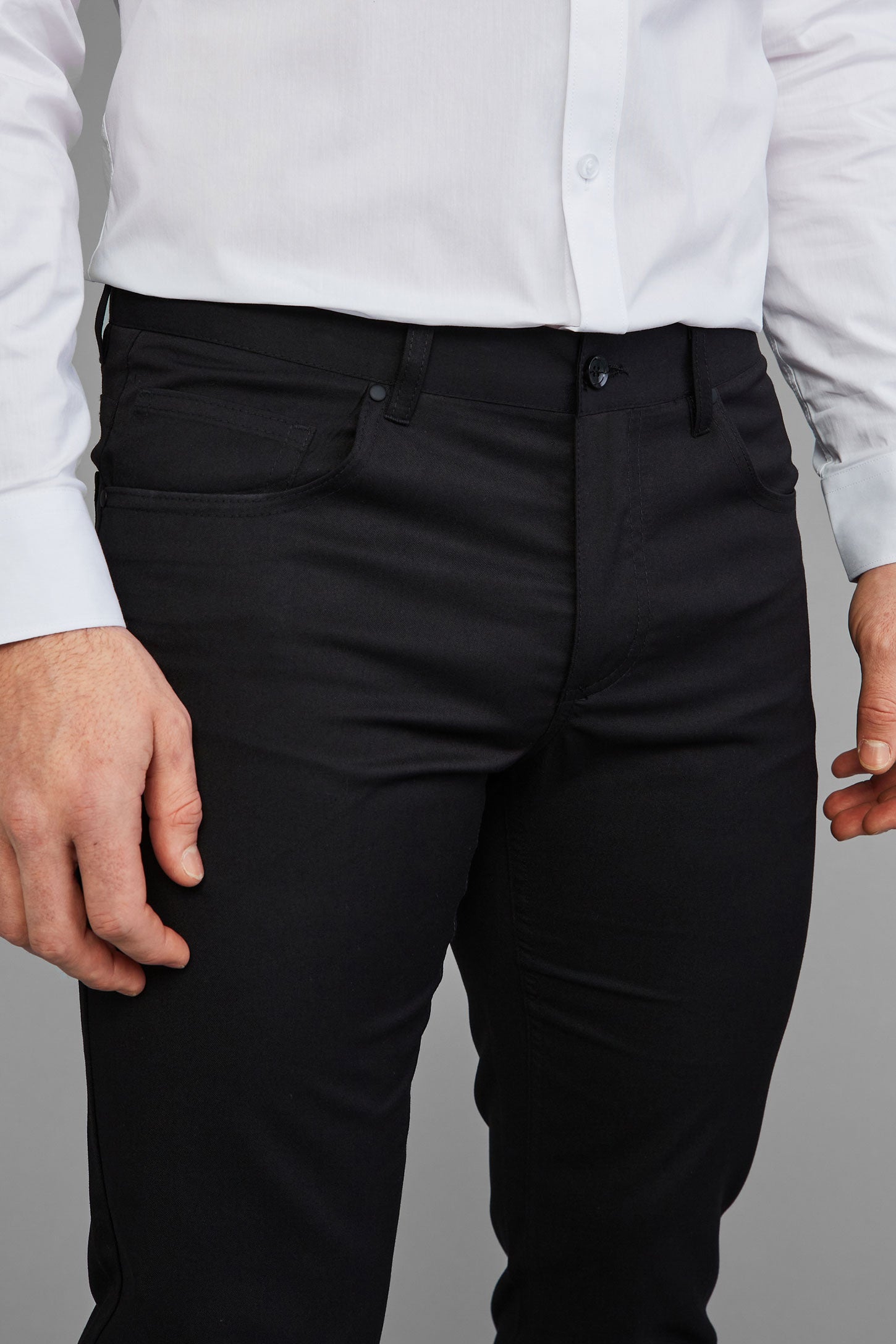 Pantalon habillé 5 poches - Homme && NOIR