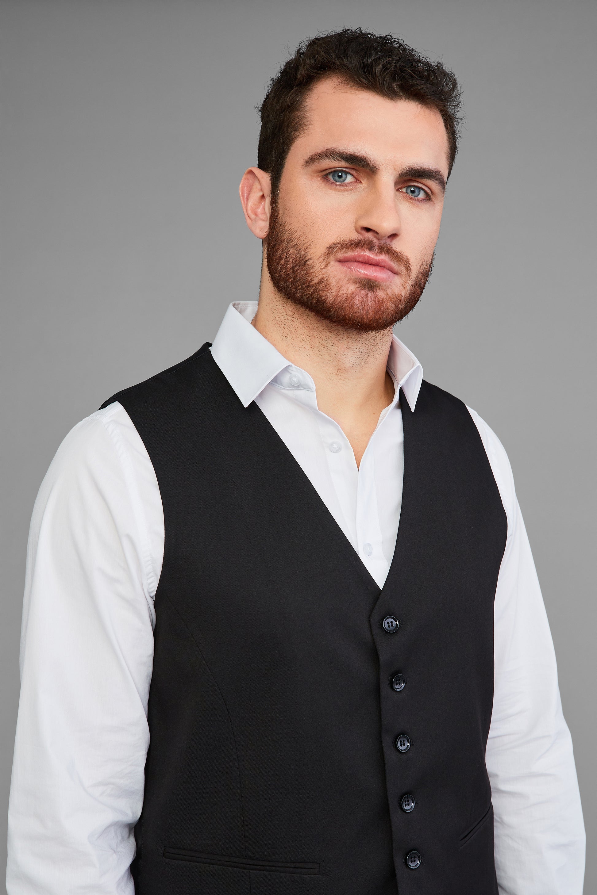 Veste sans manches extensible de base - Homme && NOIR