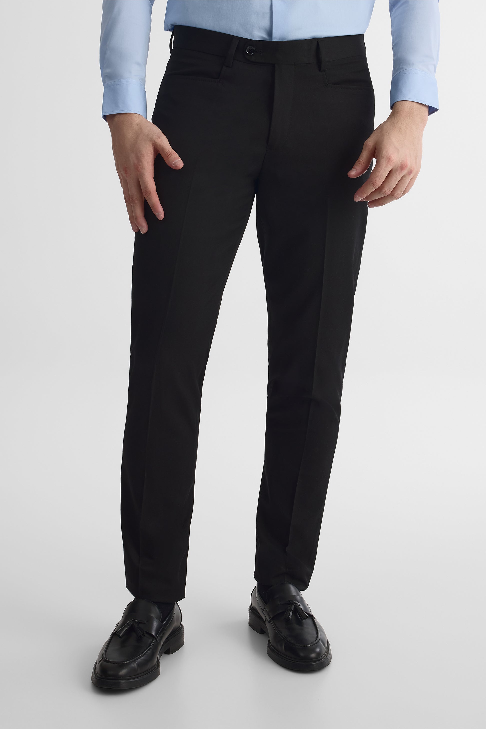 Pantalon coupe ajustée - Homme && NOIR
