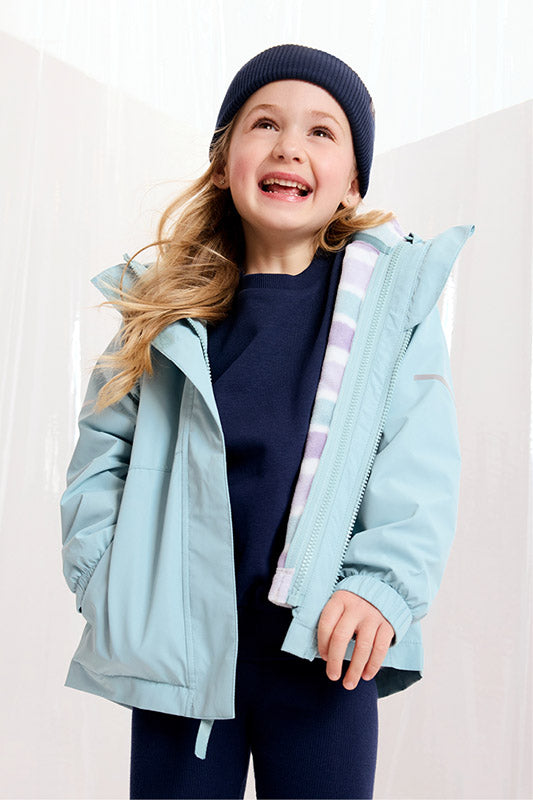 Manteau 3-en-1 résistant à l'eau - Enfant fille && BLEU ACIER