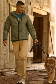 Manteau matelassé en Ripstop - Homme && KAKI