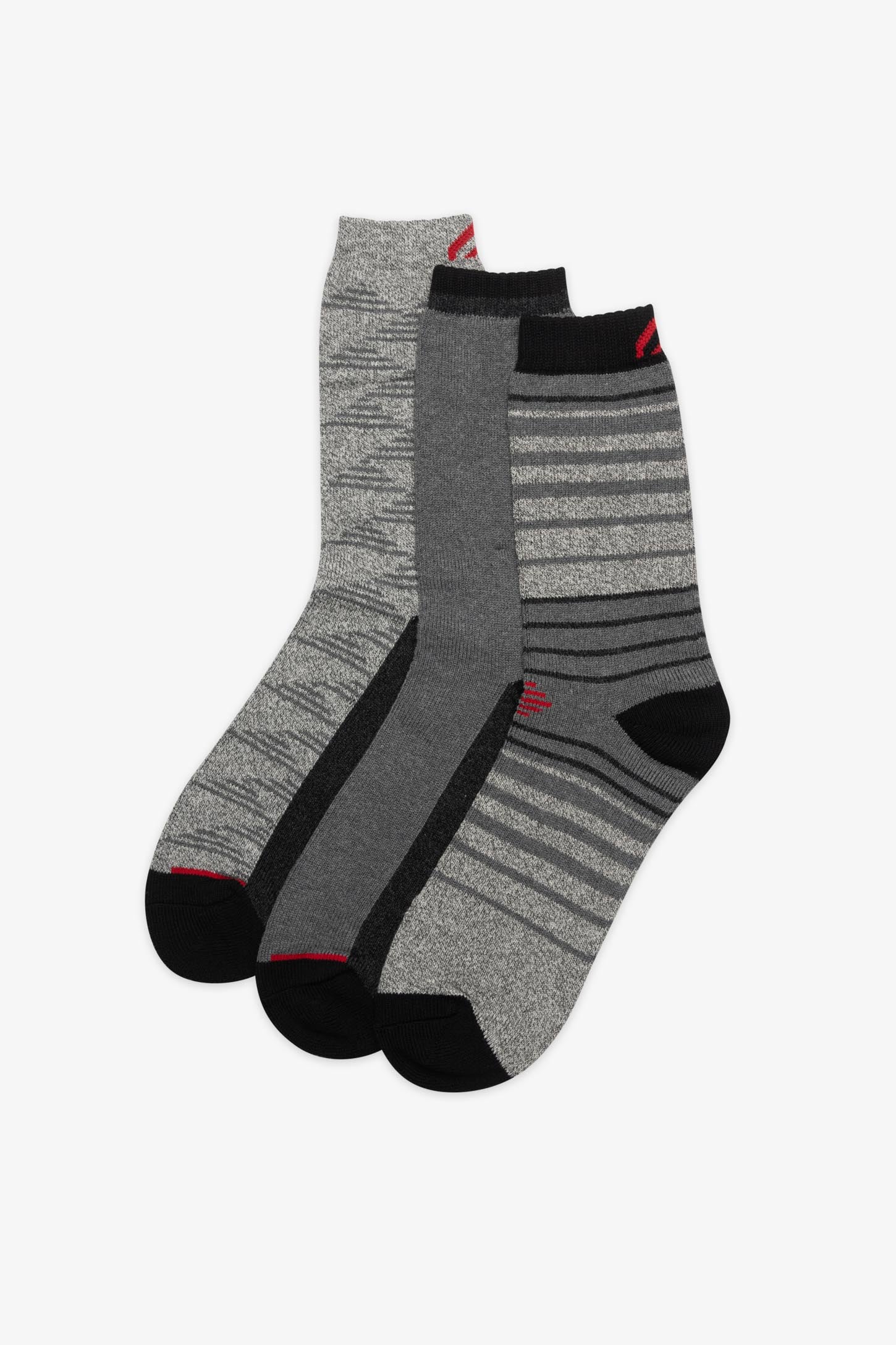 Lot de 3 paires de chaussettes - Homme && GRIS MULTI 