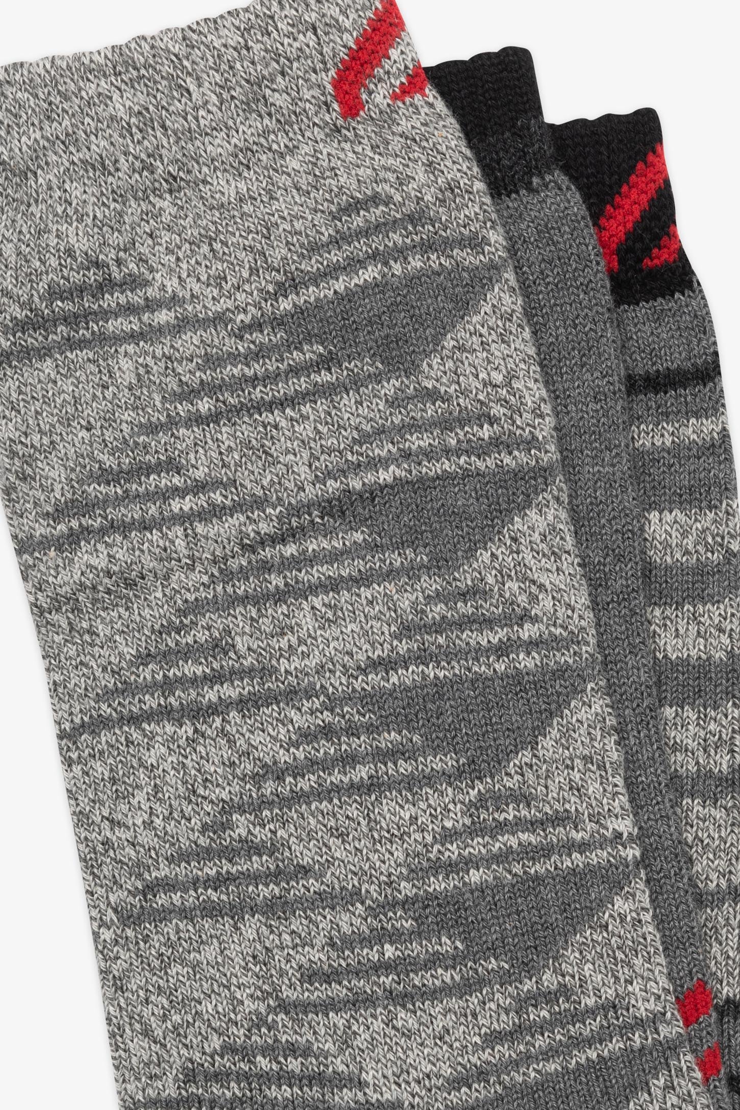 Lot de trois paires de chaussettes thermique BM - Homme && GRIS MULTI