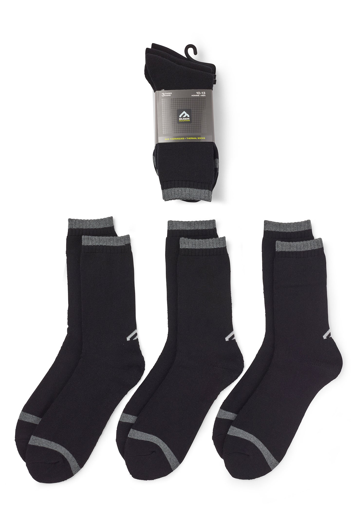 Lot de trois paires de chaussettes thermique BM - Homme && COULEUR 1