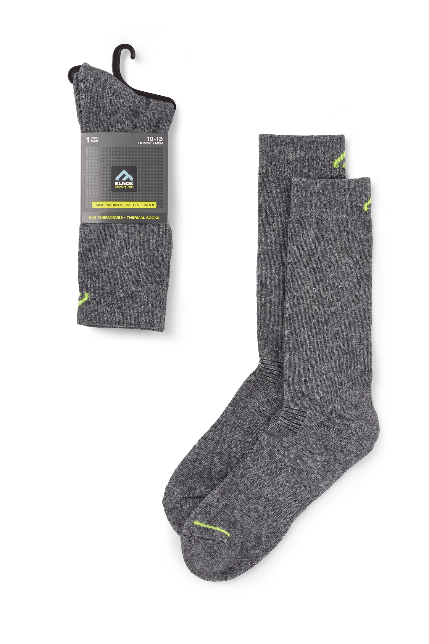 Chaussettes thermiques BM unis en mérinos - Homme && COULEUR 2