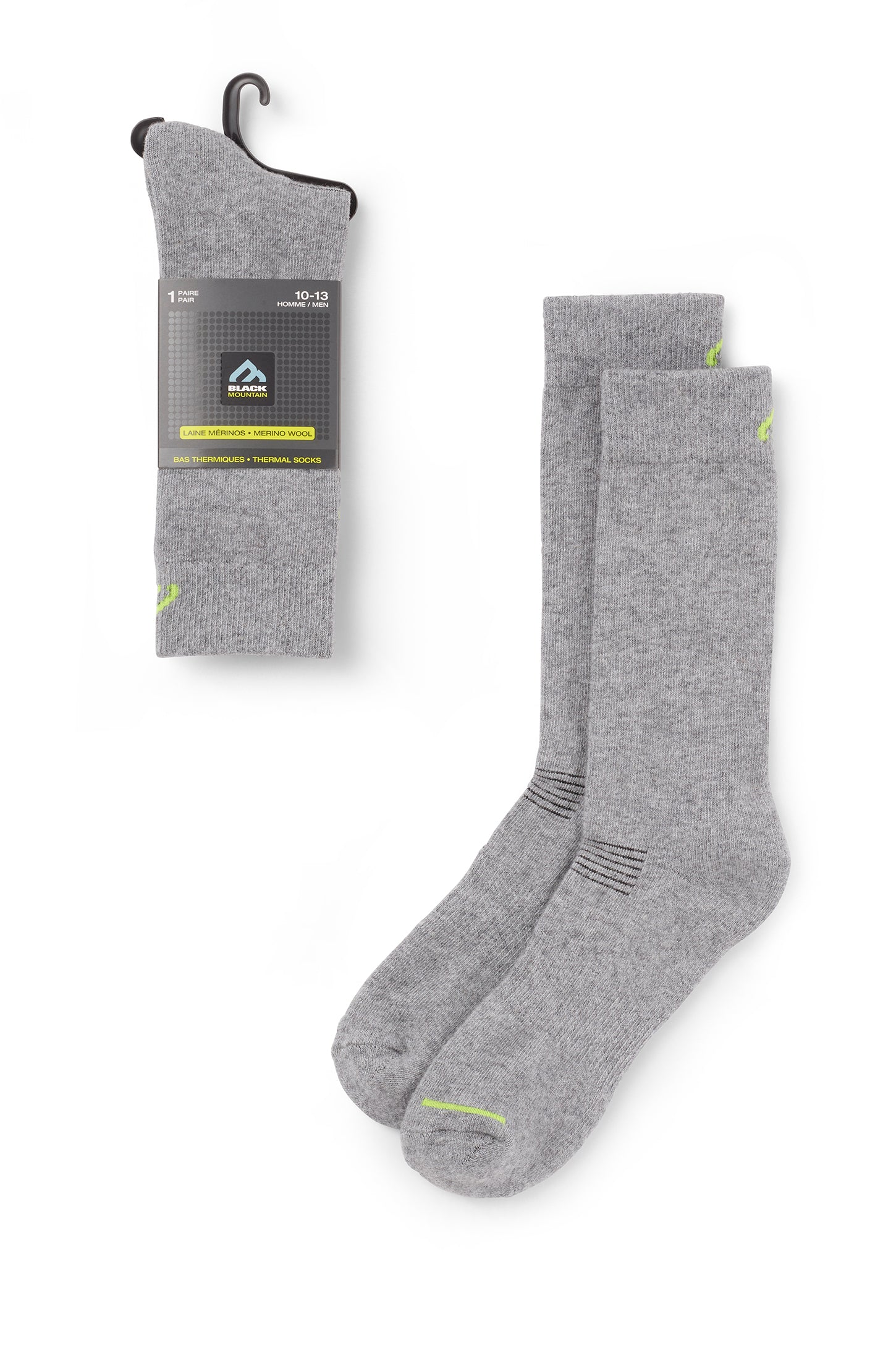 Chaussettes thermiques BM unis en mérinos - Homme && COULEUR 3