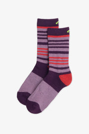 Chaussettes en mérinos BM - Ado fille && LAVANDE