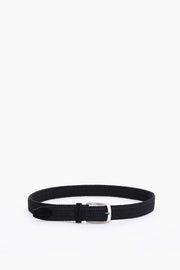 Ceinture tressée extensible - Homme && NOIR