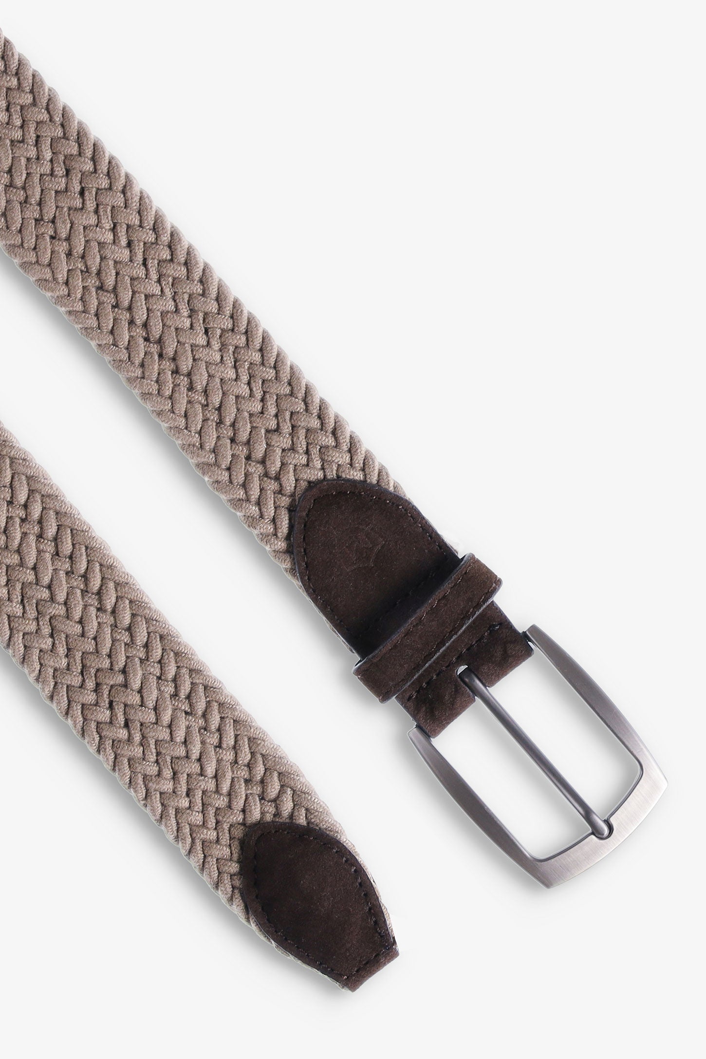 Ceinture tressée extensible - Homme && TAUPE