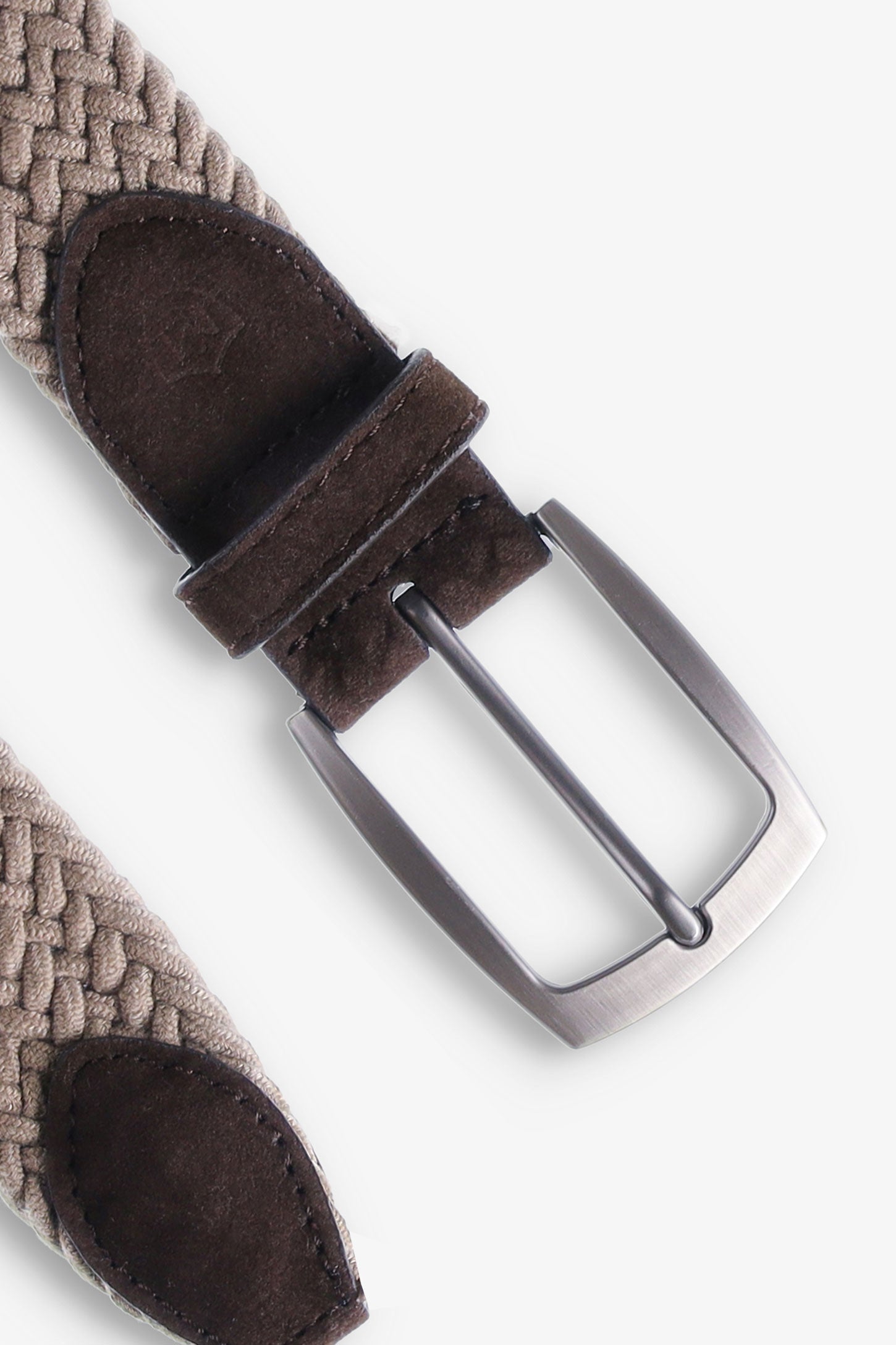 Ceinture tressée extensible - Homme && TAUPE