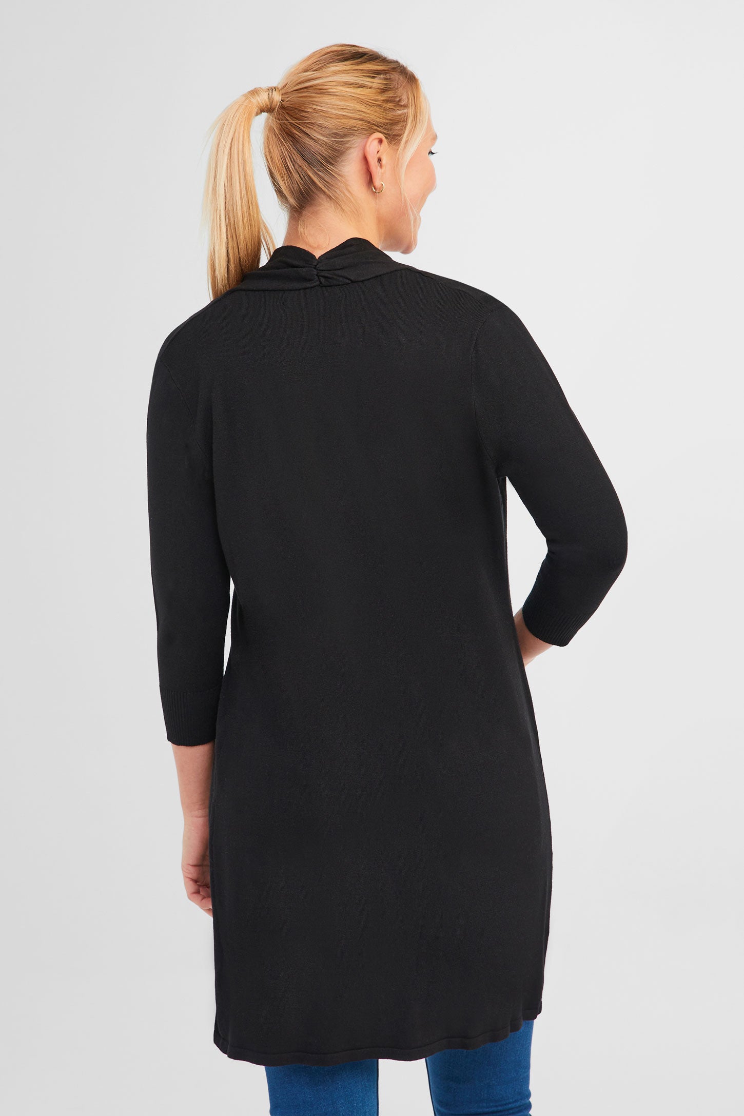 Cardigan en maille fine - Femme && NOIR