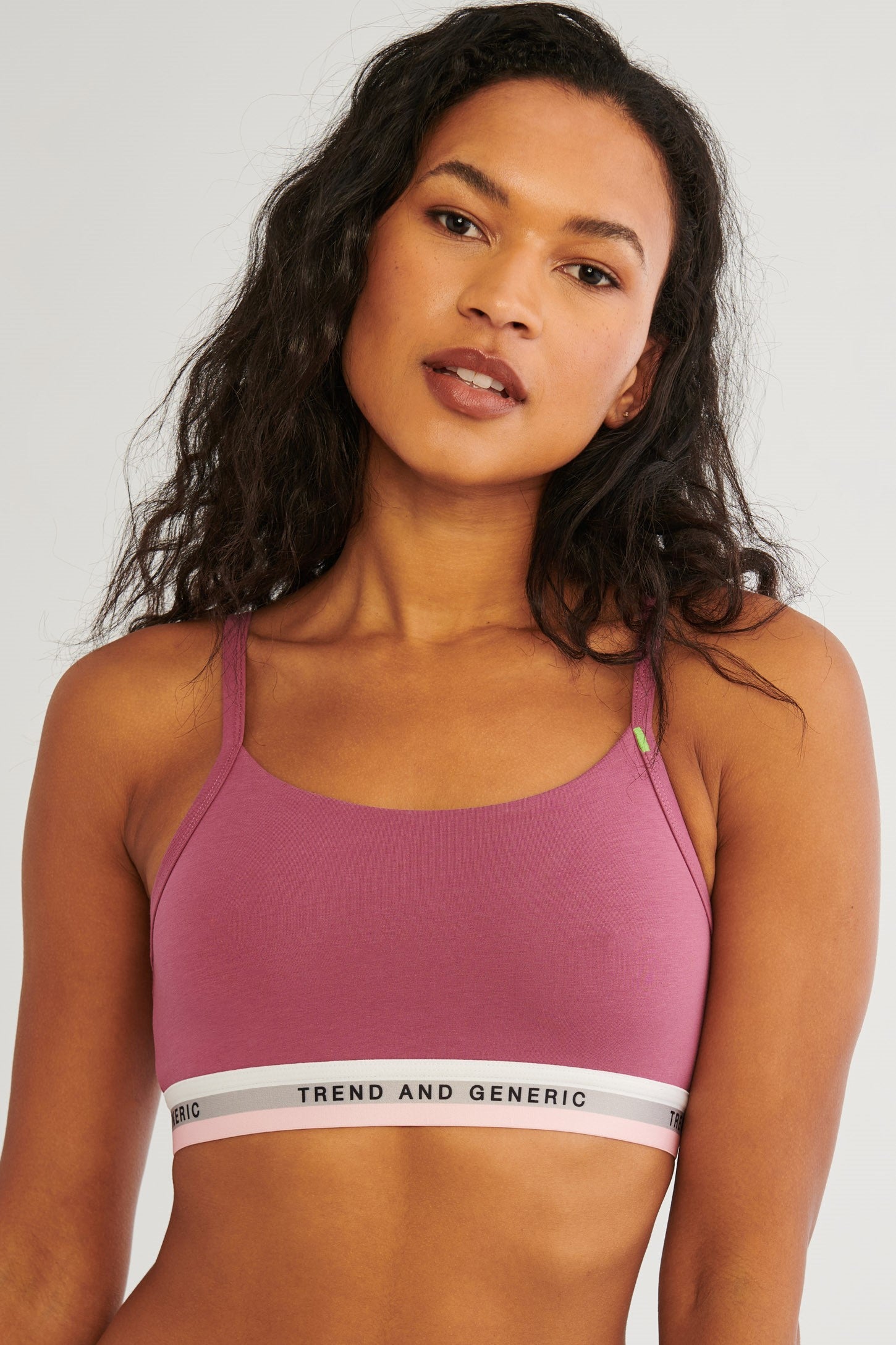 Bralette réversible en coton Pima - Femme && FRAMBOISE