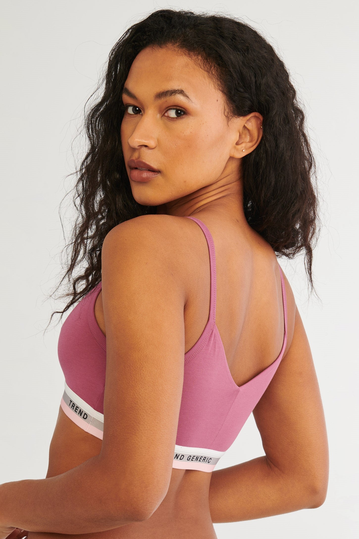 Bralette réversible en coton Pima - Femme && FRAMBOISE