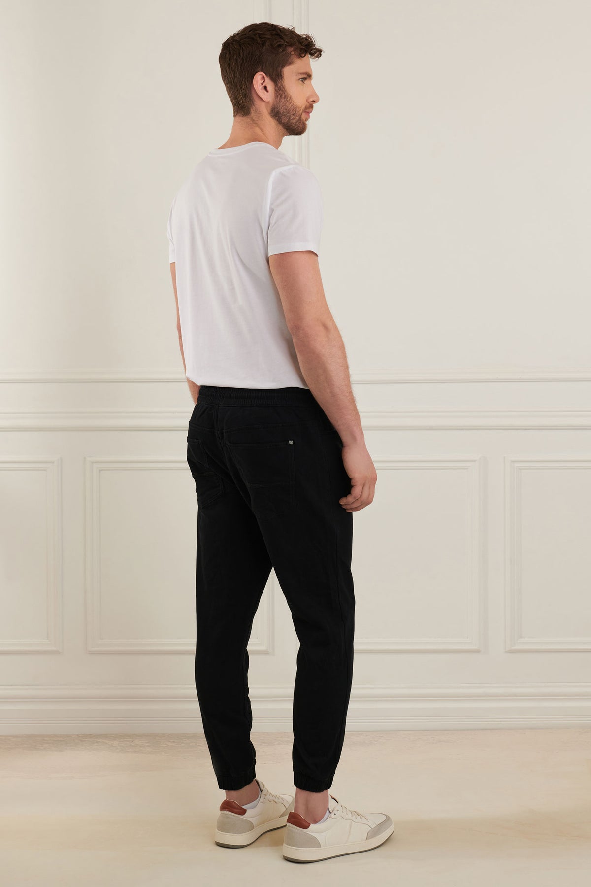 Pantalon jogger en twill - Homme && NOIR