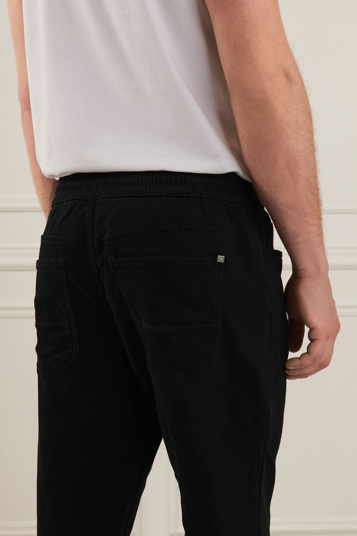 Pantalon jogger en twill - Homme && NOIR