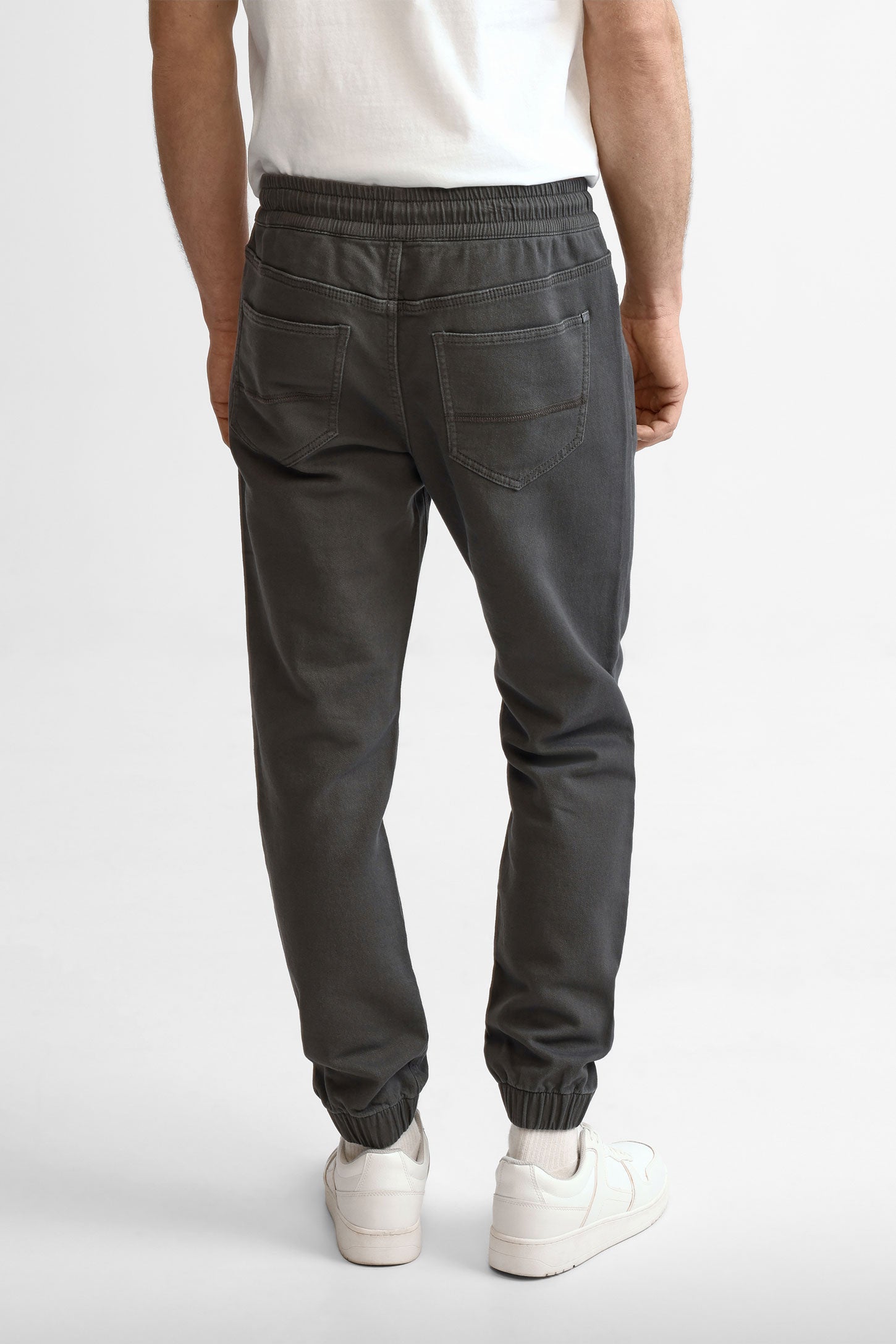 Pantalon jogger en twill - Homme && CHARBON