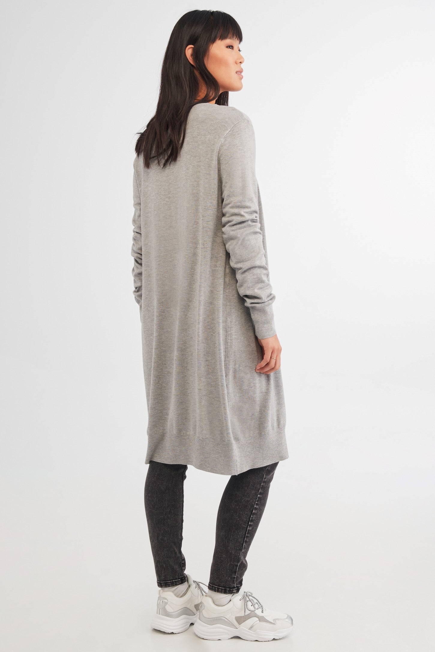 Cardigan long en tricot Femme Aubainerie