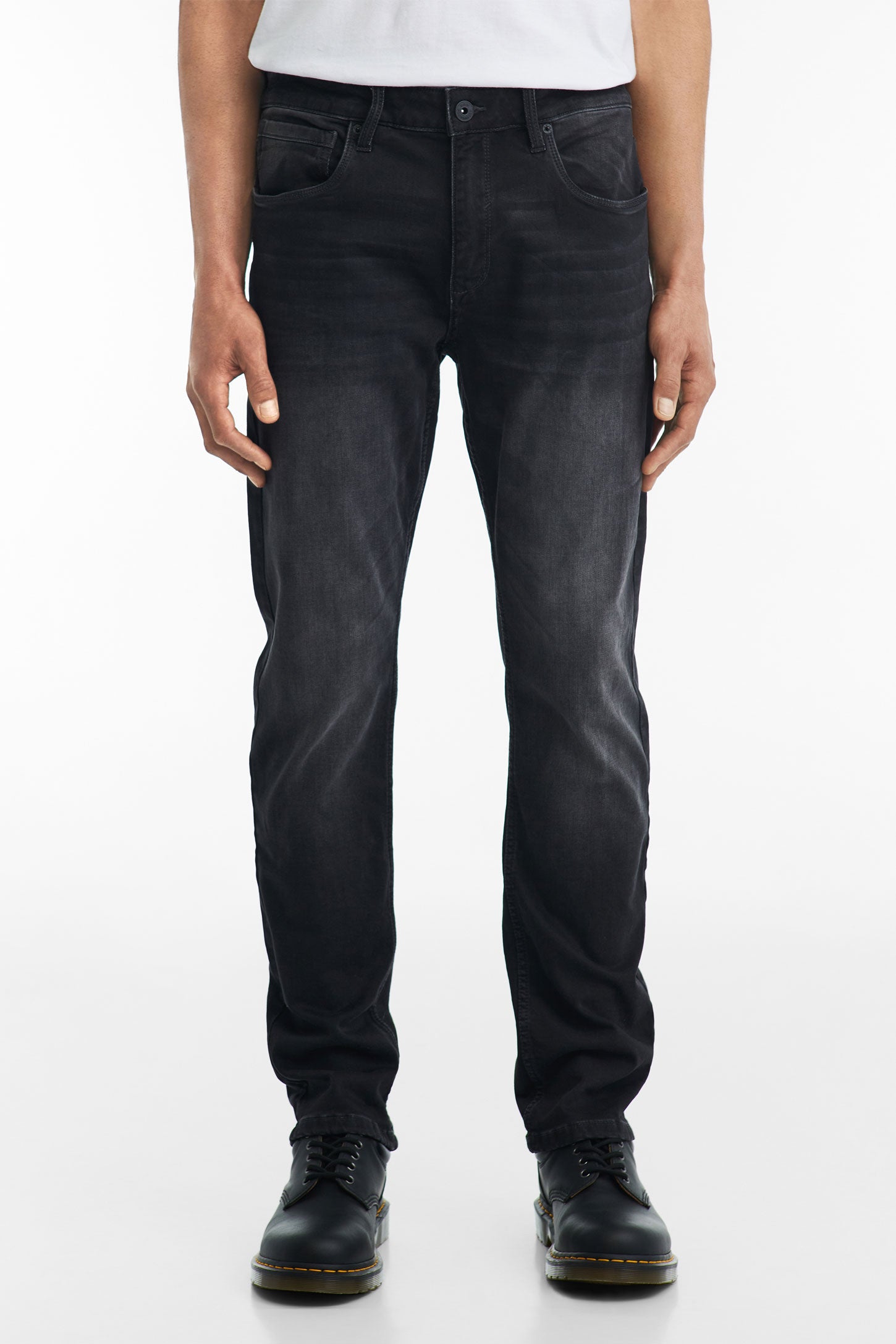 Regular fit dark grey jeans Men