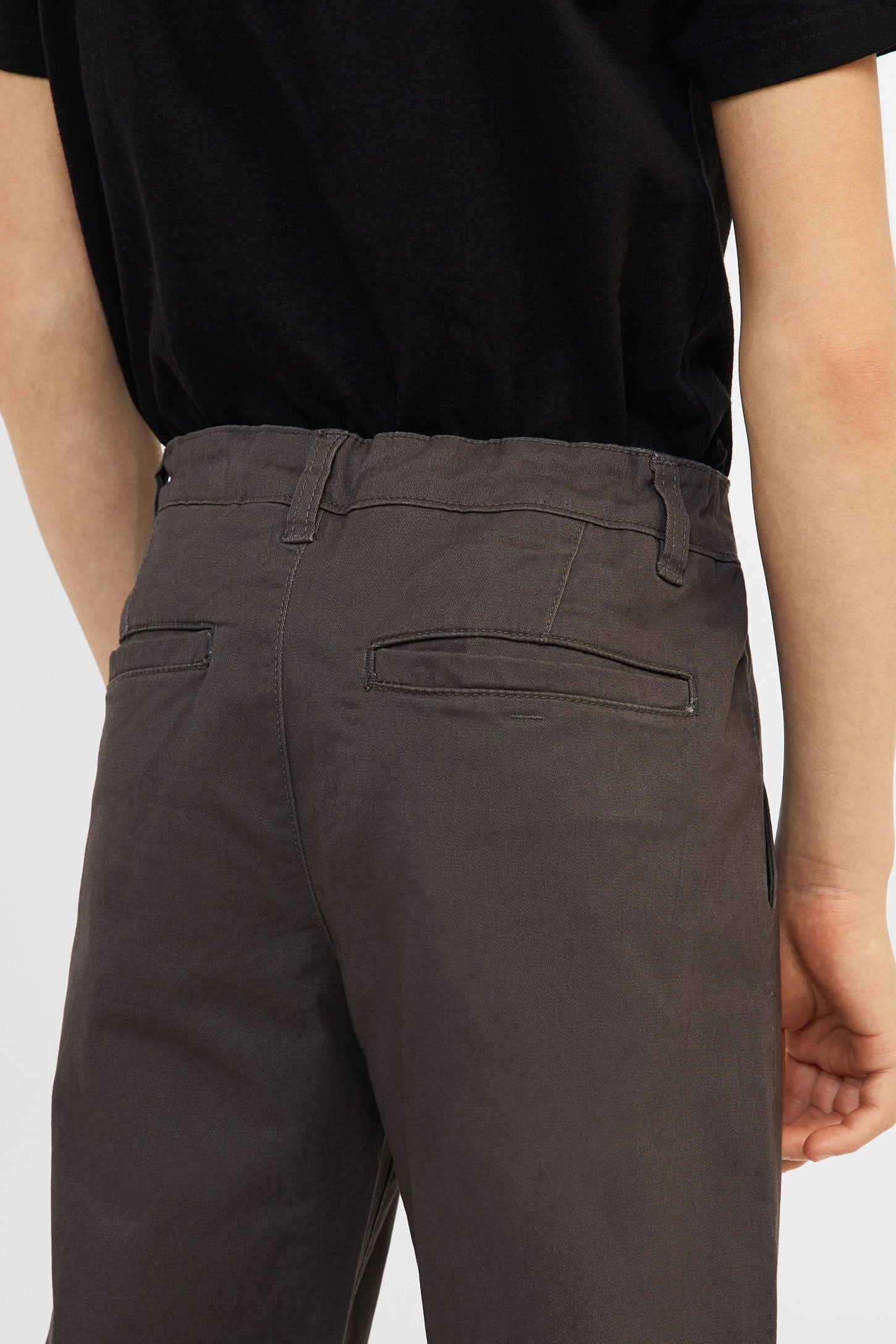 Pantalon chino en twill brossé, 2/50$ - Ado garçon && GRIS