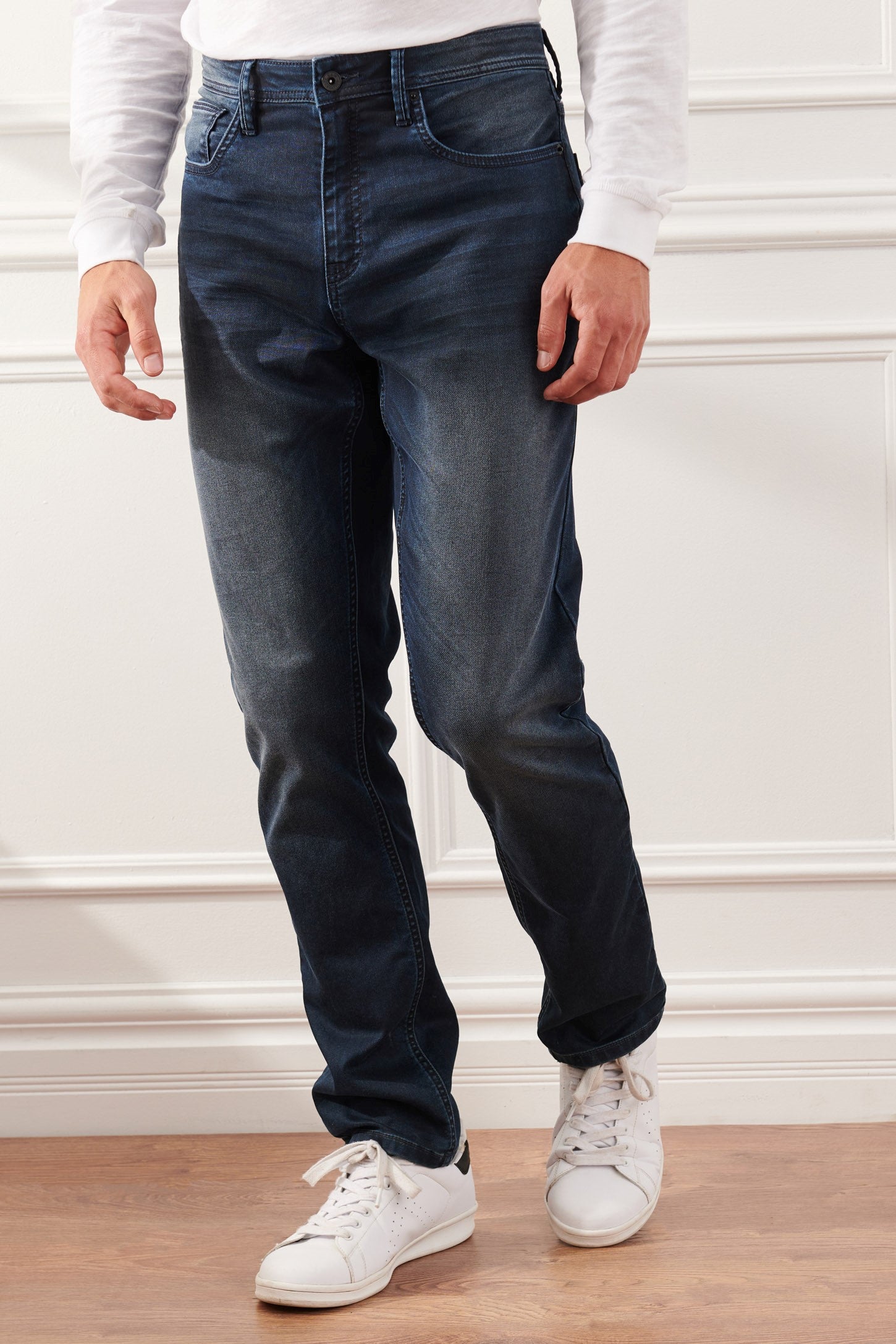 Jeans 5 poches coupe confort - Homme && INDIGO