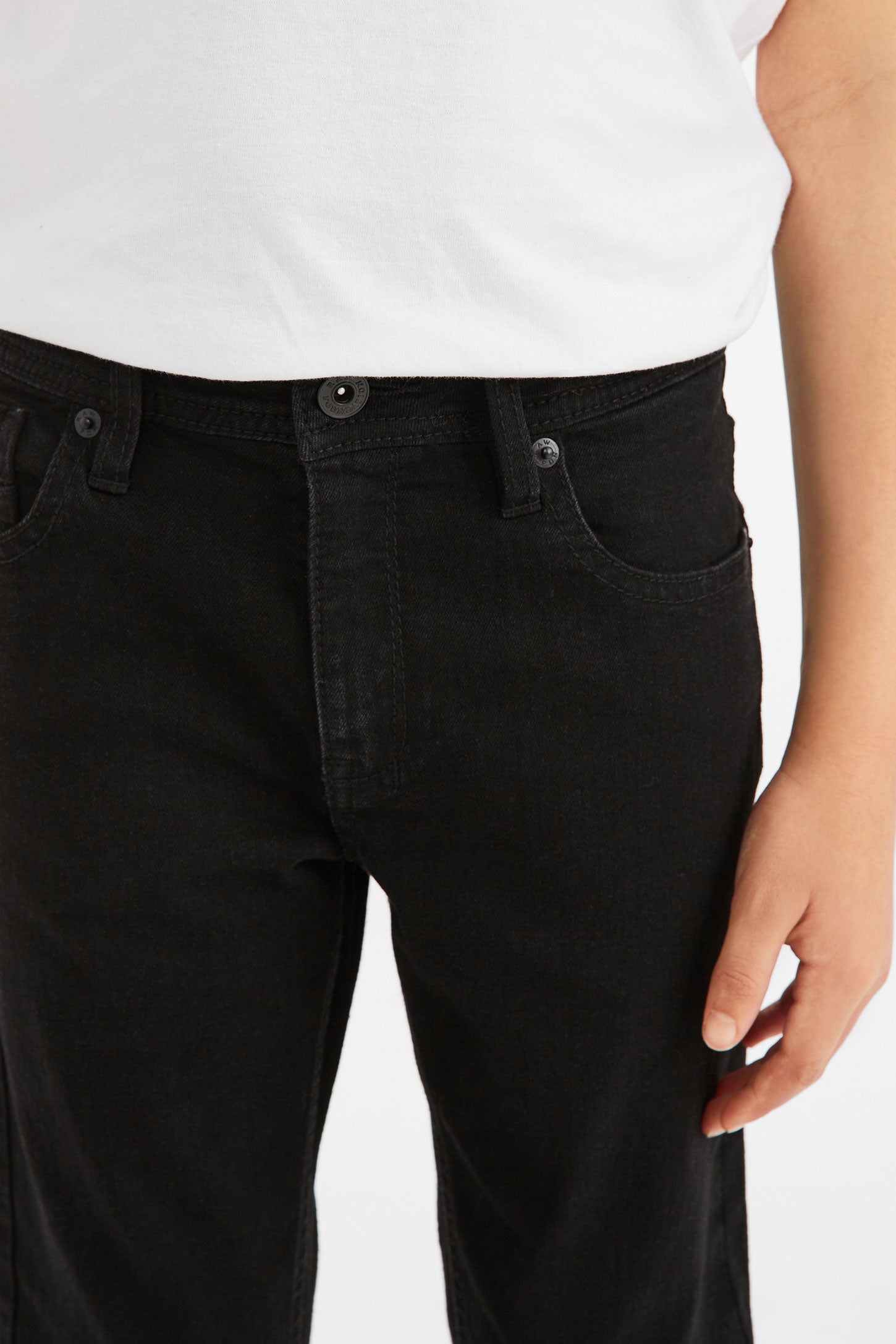 Jeans skinny, noir - Ado gaçon && NOIR
