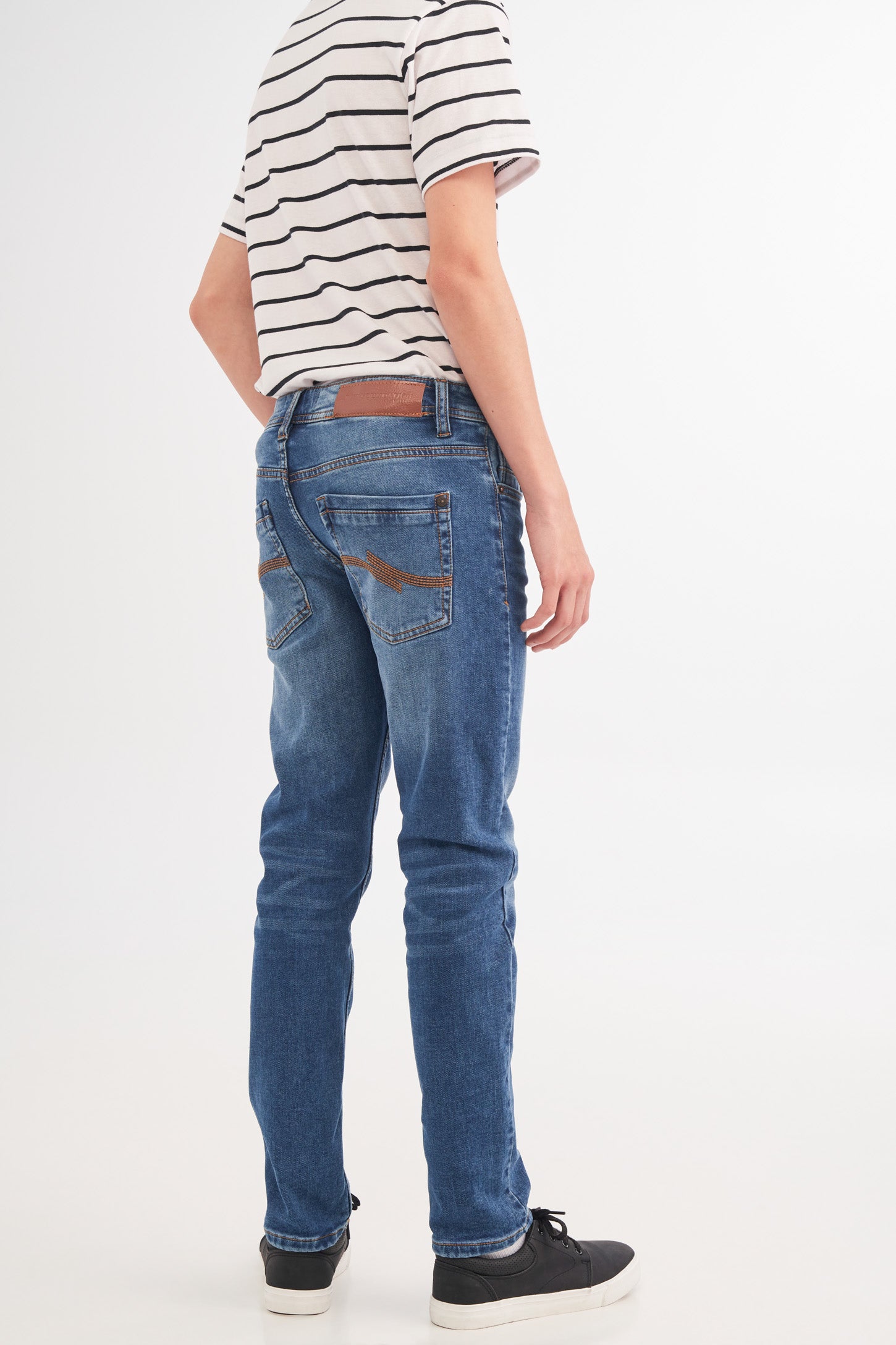 Jeans ajust bleu moyen Ado gar on