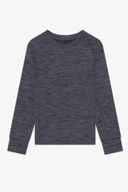 Chandail thermique col rond en microfibre - Enfant garçon && CHARBON MIXTE