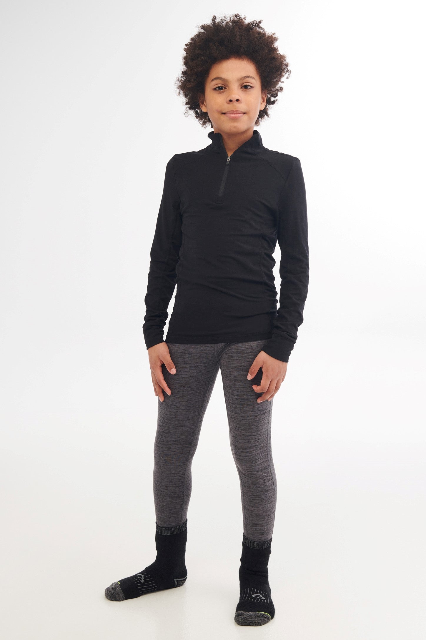 Pantalon thermal BM en microfibre - Ado garçon && CHARBON MIXTE