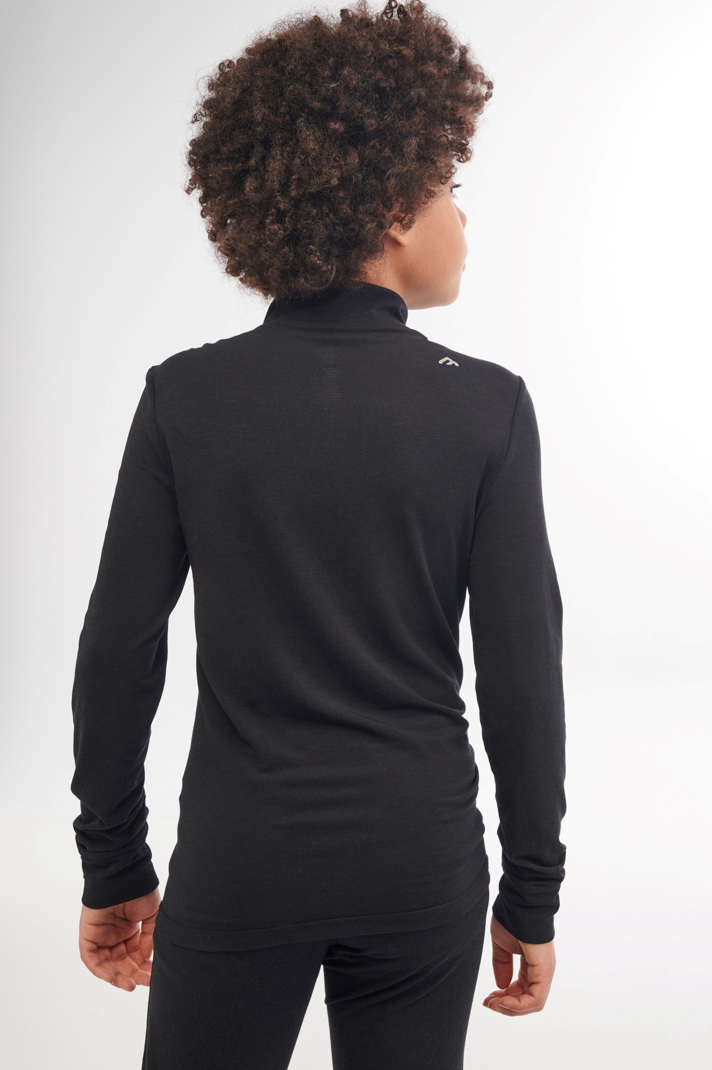 Chandail thermal BM en laine mérinos - Ado garçon && NOIR