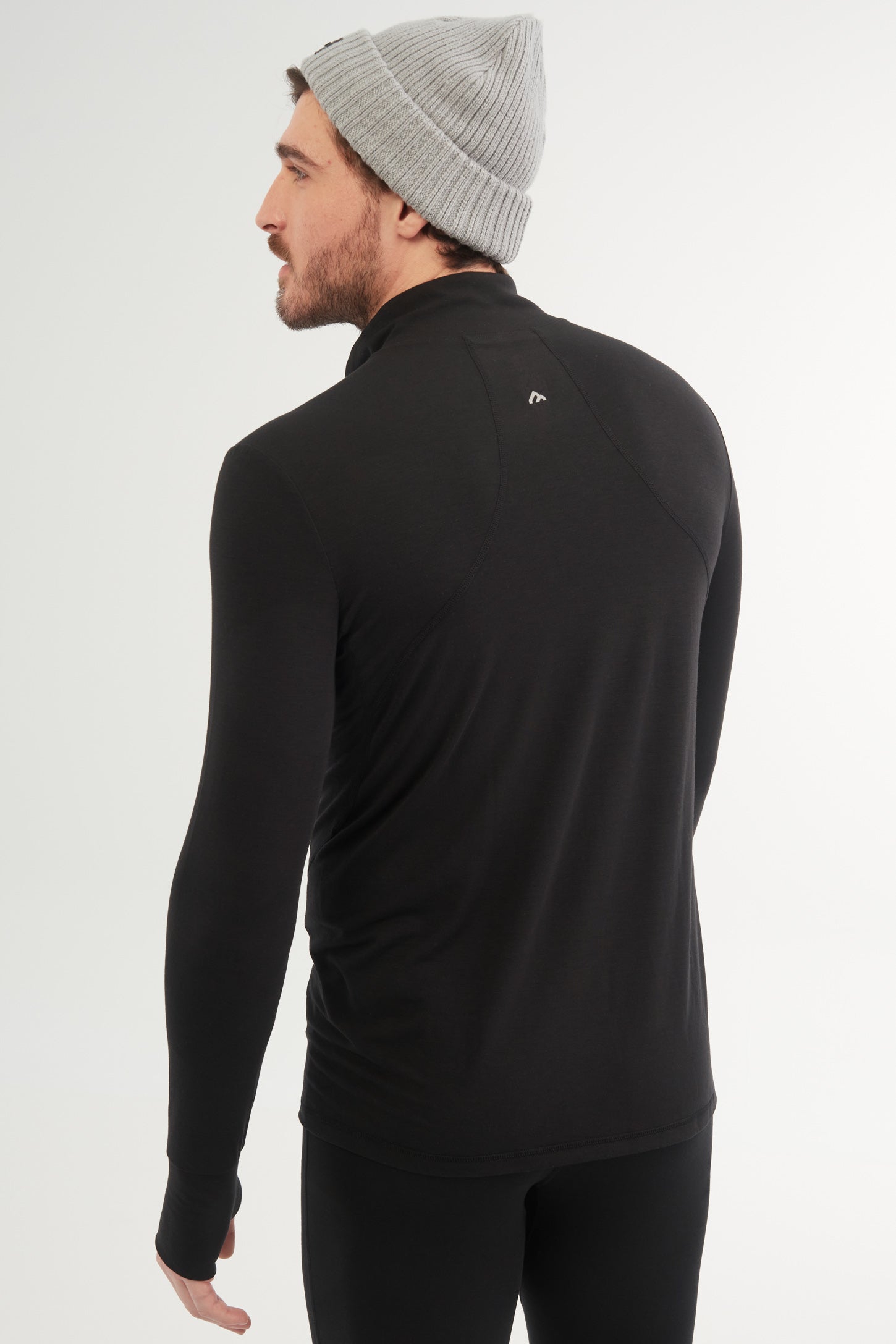Chandail thermique BM en mérinos - Homme && NOIR