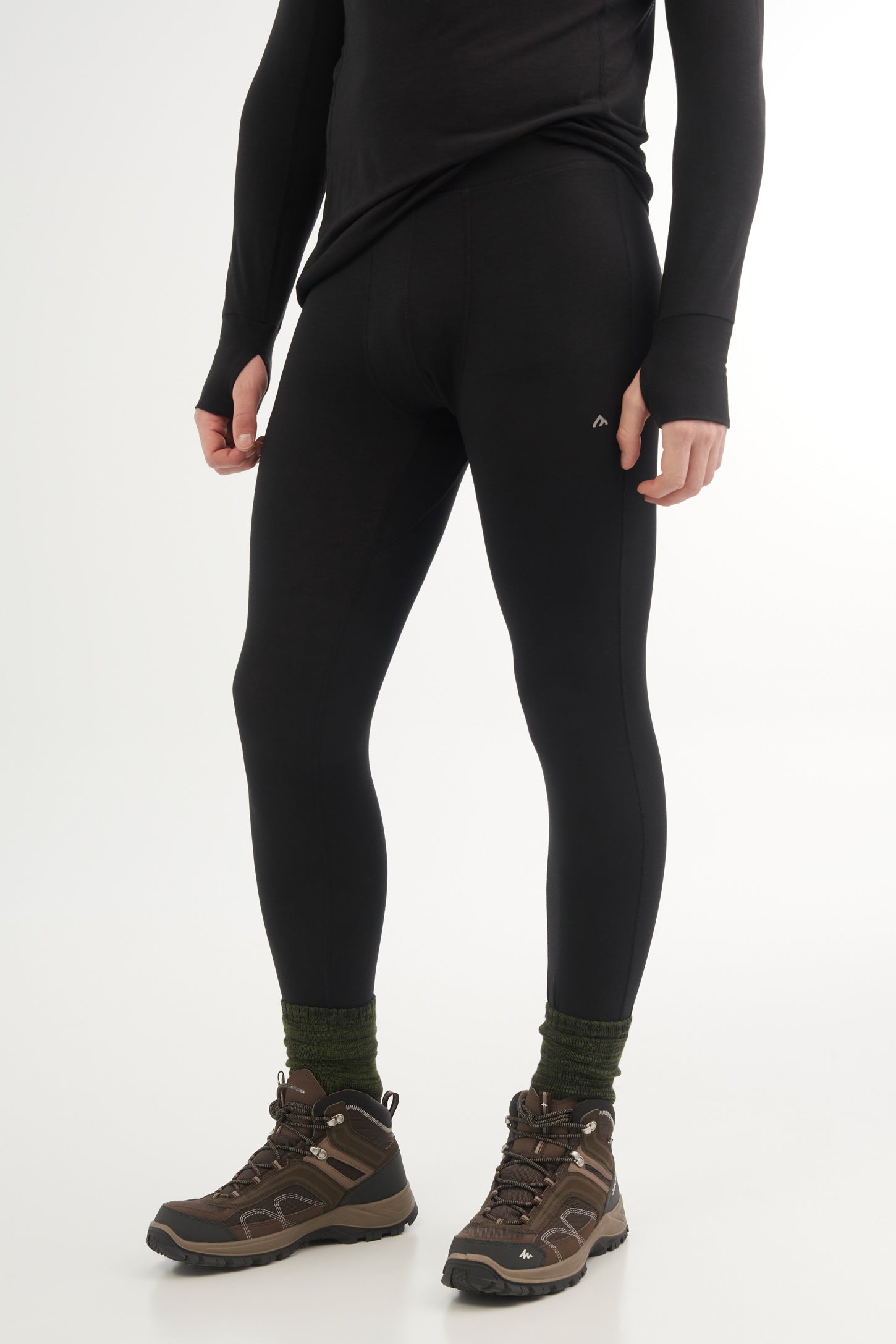 Pantalon thermique BM en mérinos – Homme && NOIR