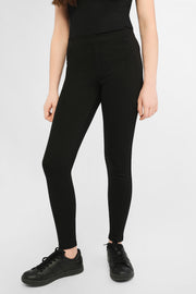 Pantalon à taille élastique - Ado fille && NOIR