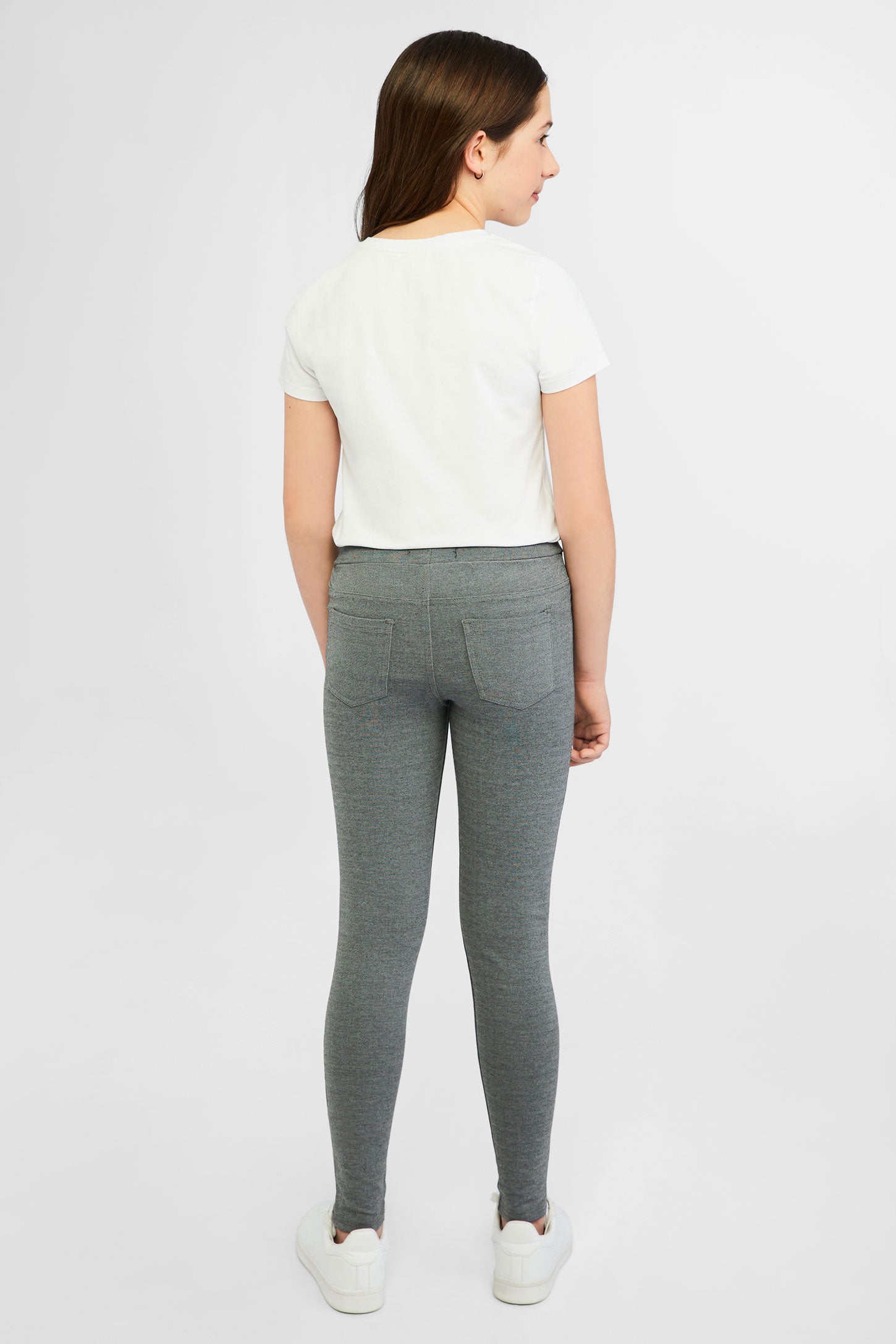 Pantalon à taille élastique - Ado fille && GRIS MIXTE