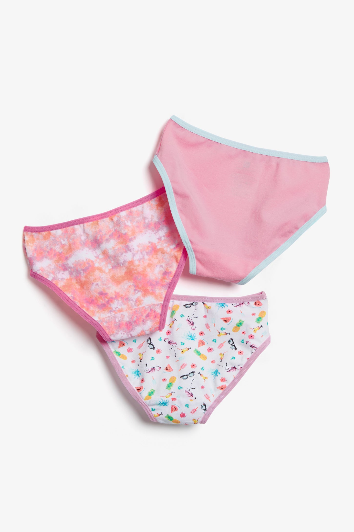 Paquet de 3 culottes bikini - Enfant fille && ROSE GOMME