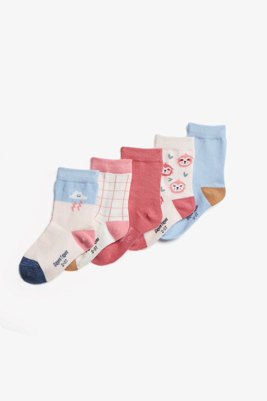 Chaussettes bébé - lot de 5 paires - coton - Desmazieres-Drino
