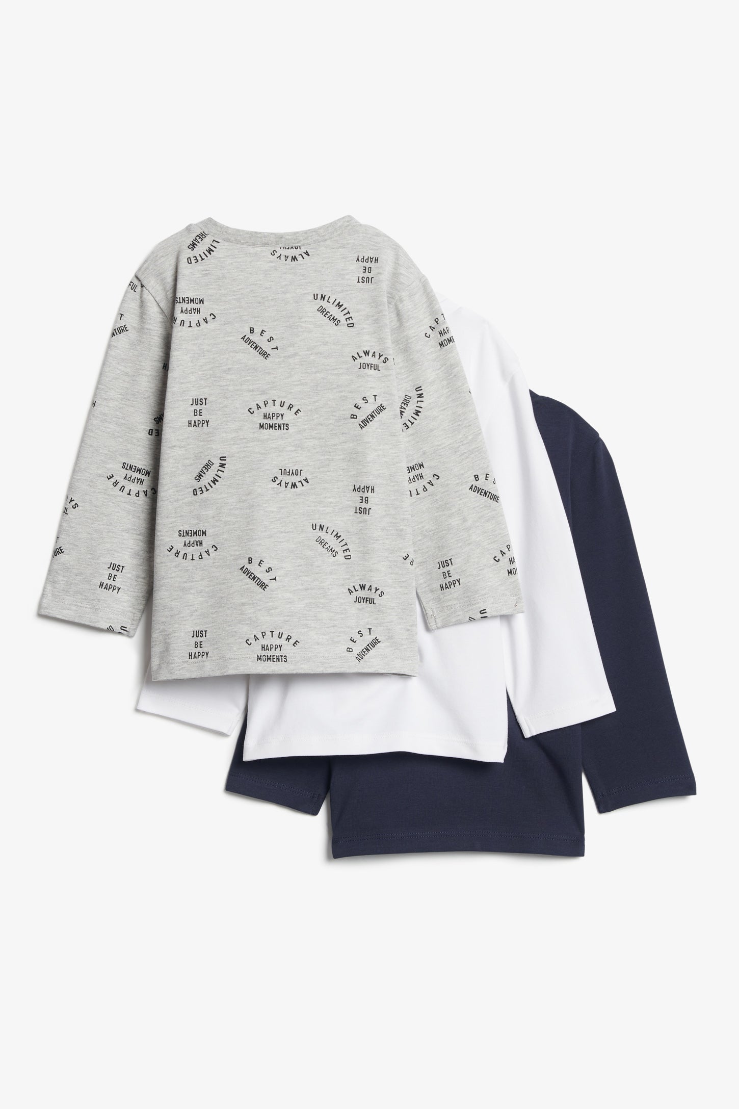 Lot de trois chandails en coton - Bébé garçon && MARIN