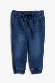Pantalon jogger jeans, 2T-3T - Bébé garçon && BLEU FONCÉ