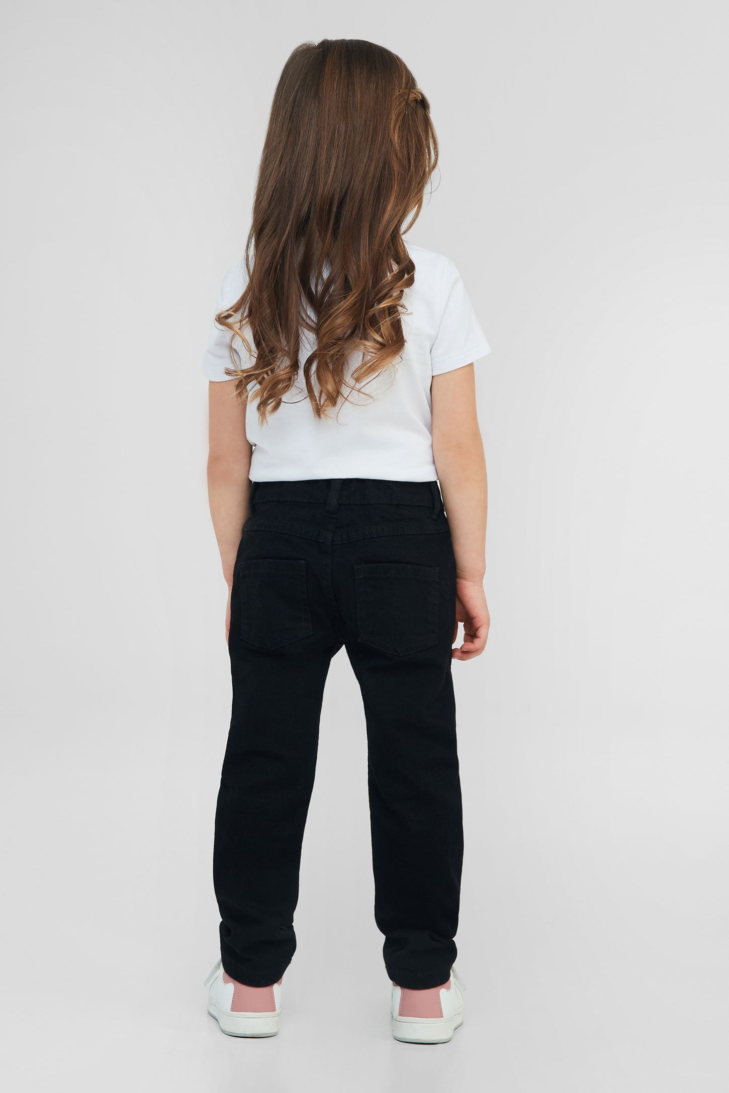 Jeans en matière recyclée - Enfant fille && NOIR