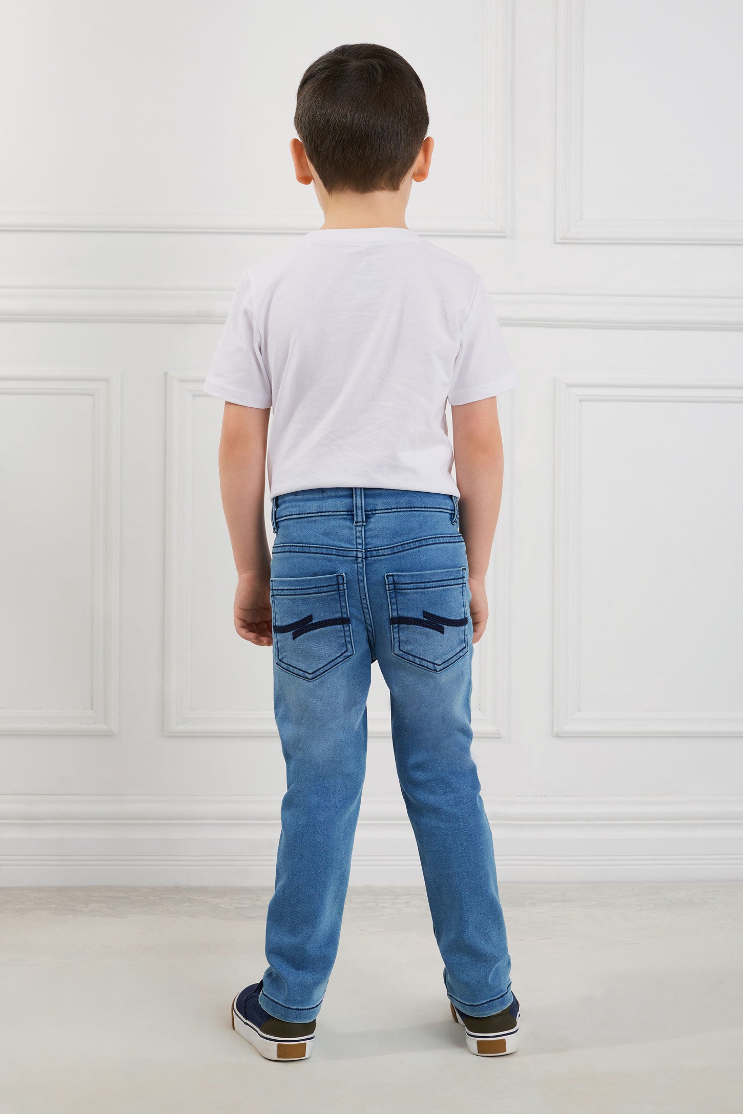 Jeans en matières recyclées - Enfant garçon && BLEU CLAIR