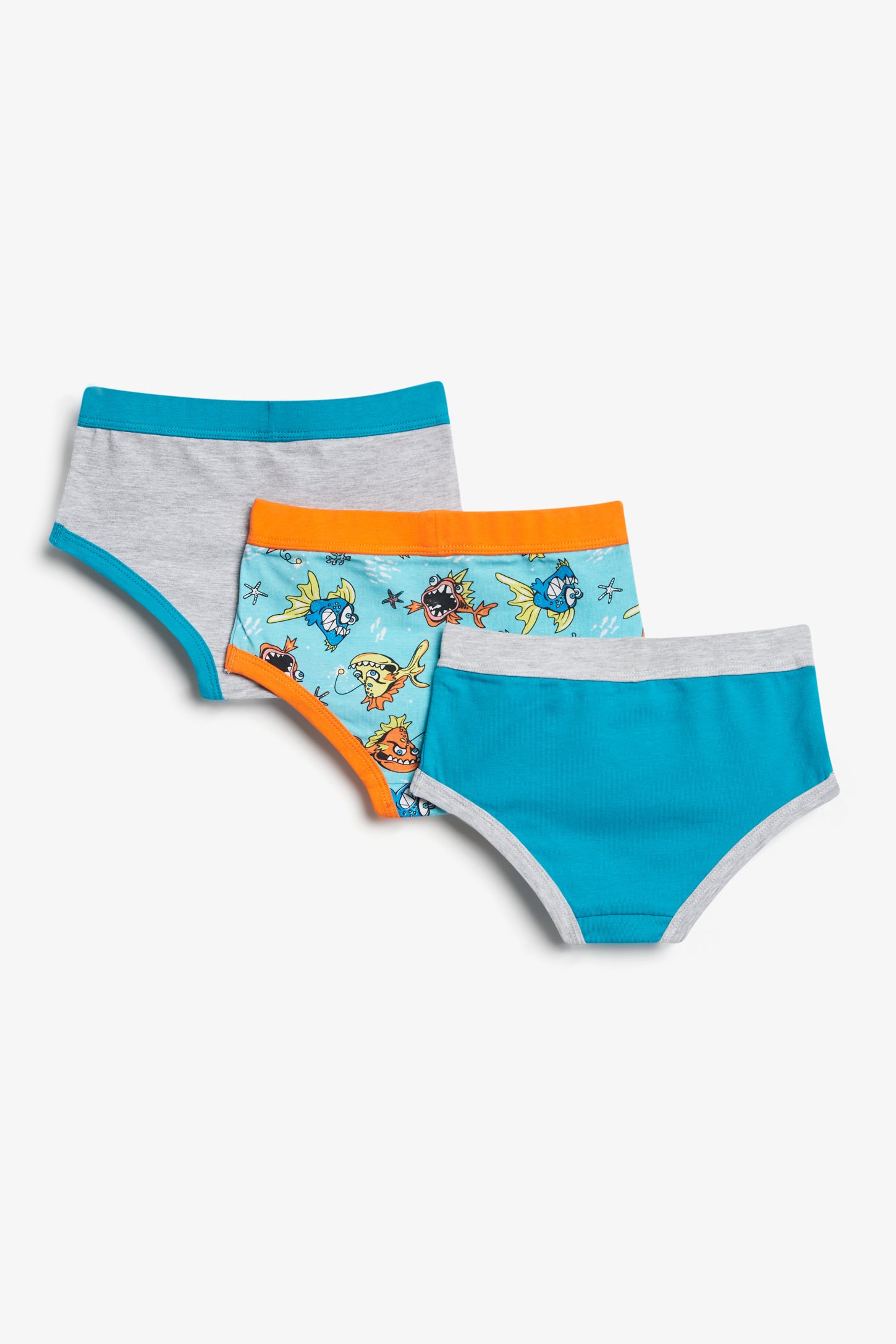 Lot de 3 caleçons imprimés - Enfant garçon && MIX GRIS CLAIR