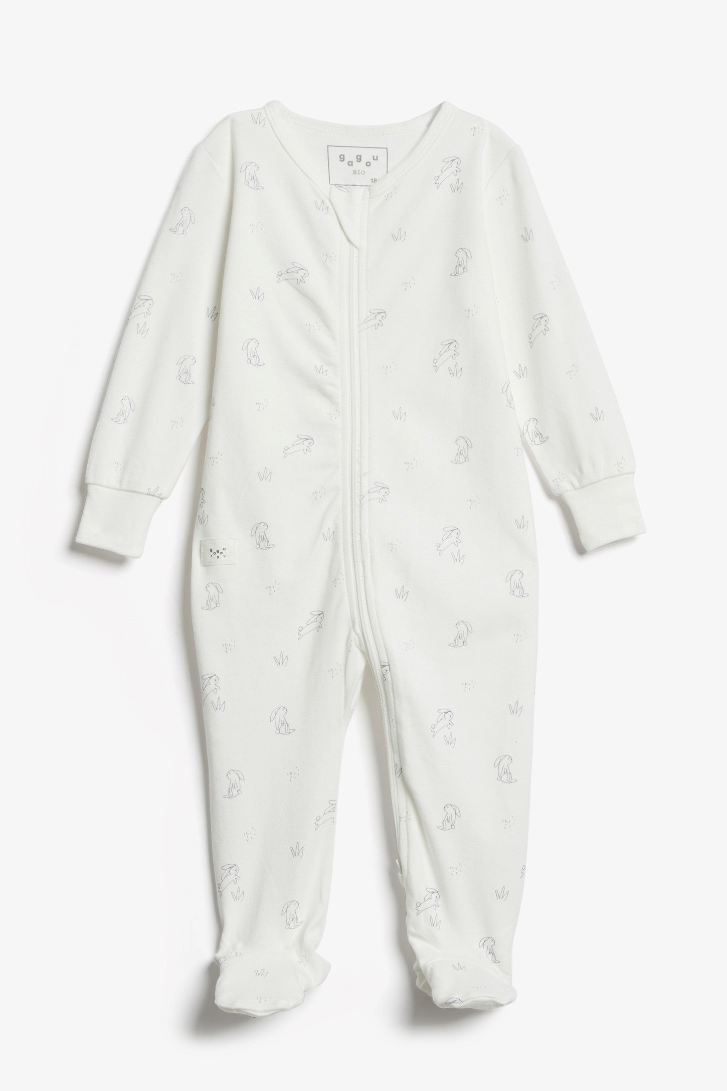 Pyjama 1-pièce imprimé, coton bio, 2T-3T - Bébé && BLANC